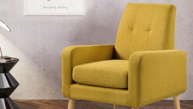 Dazone Accent Chair A Compact Mustard Seat For Your Nook