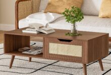 Diyart Brown Rattan Coffee Table Fits Your Living Room