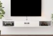 Floating Tv Unit 5512in Keeps Your Floor Clear