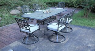 Geneva Collection Aluminum Dining Set Defining The Patio