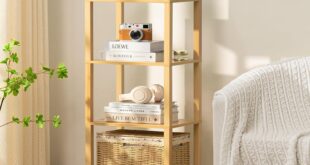 Industrial Modern 4 Tier Bookcase Fits Your Small Room