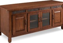 Leick Home 89360 Rustic Oak Stand Anchors Your Living Room