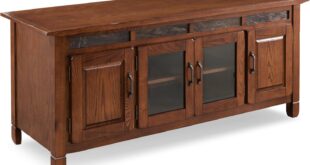 Leick Home 89360 Rustic Oak Stand Anchors Your Living Room