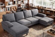 LINSY HOME 111″ U-Shaped Sofa – roomy enough for your family