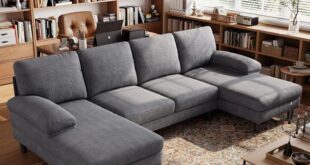 LINSY HOME 111″ U-Shaped Sofa – roomy enough for your family