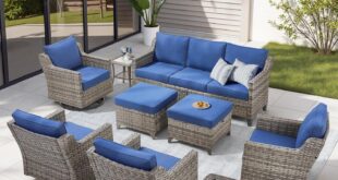Lumiinofami 9 Piece Wicker Outdoor Set Where You Relax