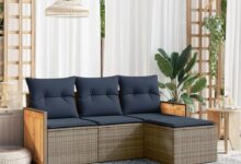 Mandloder 4 Piece Gray Patio Set Where Your Guests Linger