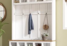 Merax Wood Hall Tree Bench How It Fits Your Entryway