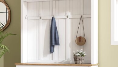 Merax Wood Hall Tree Bench How It Fits Your Entryway