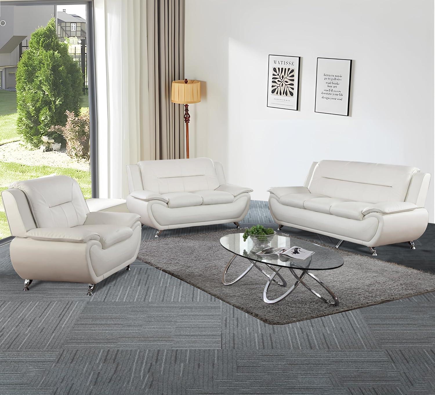 Modern 3 Piece Living Room Couch Set Fits Your Small Space