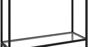 Modern Rectangle Tempered Glass Console Table For Your Hall