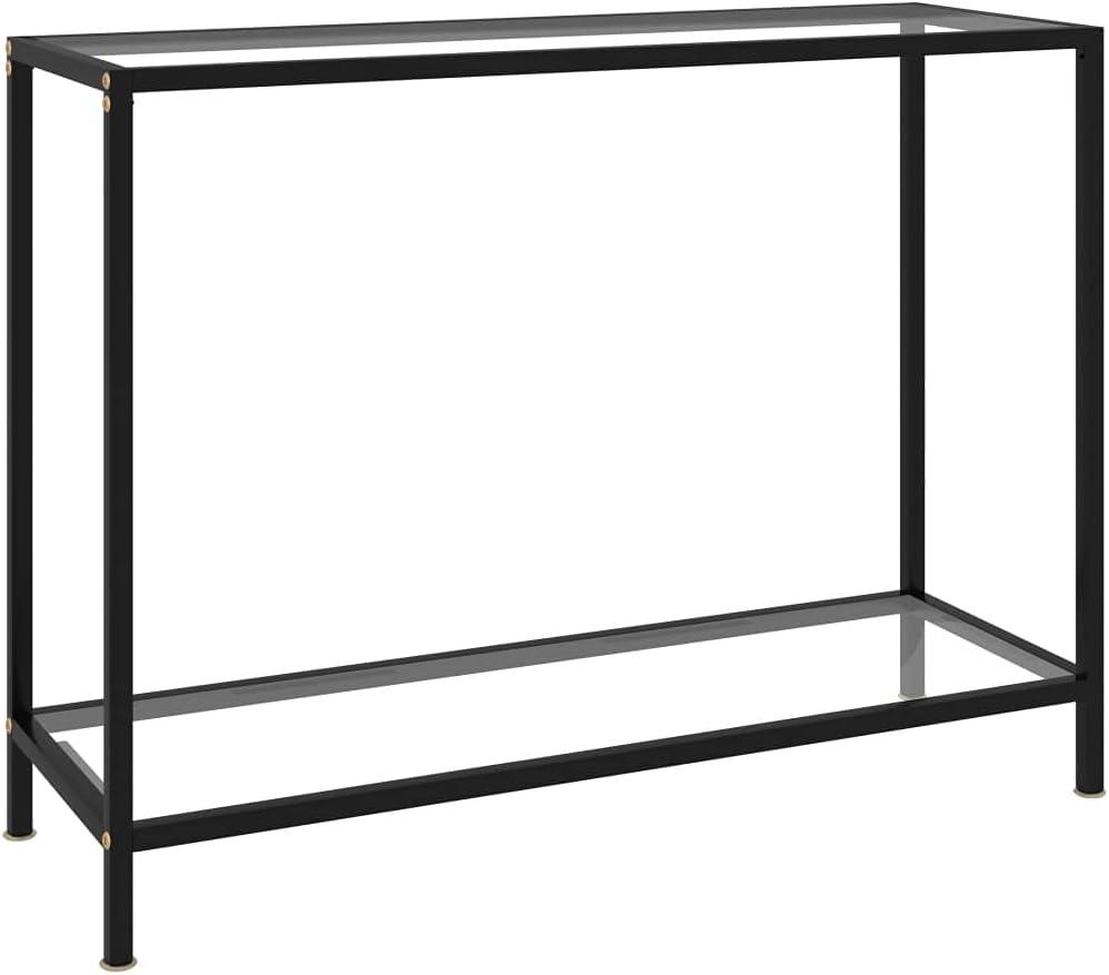 Modern Rectangle Tempered Glass Console Table For Your Hall