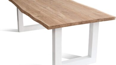 Natural LINE U Dining Table, fits your daily family meals