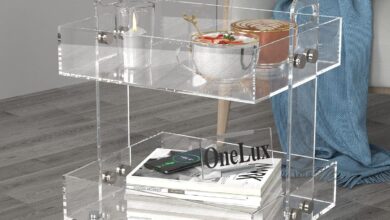 ONELUX (Flat Packed) Original Acrylic Side Table by your bed