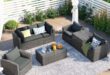 Outdoor Pe Wicker 7 Piece Set For Your Gray Patio Seating