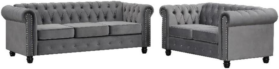 Pemberly Row Modern Sofa Loveseat How It Fits Your Space