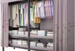 Pzeob Home Wardrobe Oxford Clothes Wardrobe For Your Closet