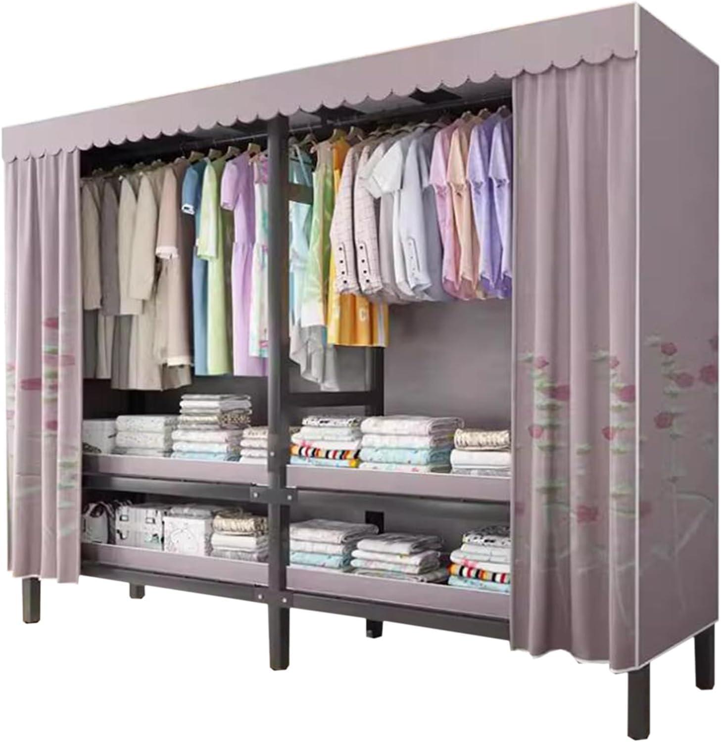 Pzeob Home Wardrobe Oxford Clothes Wardrobe For Your Closet