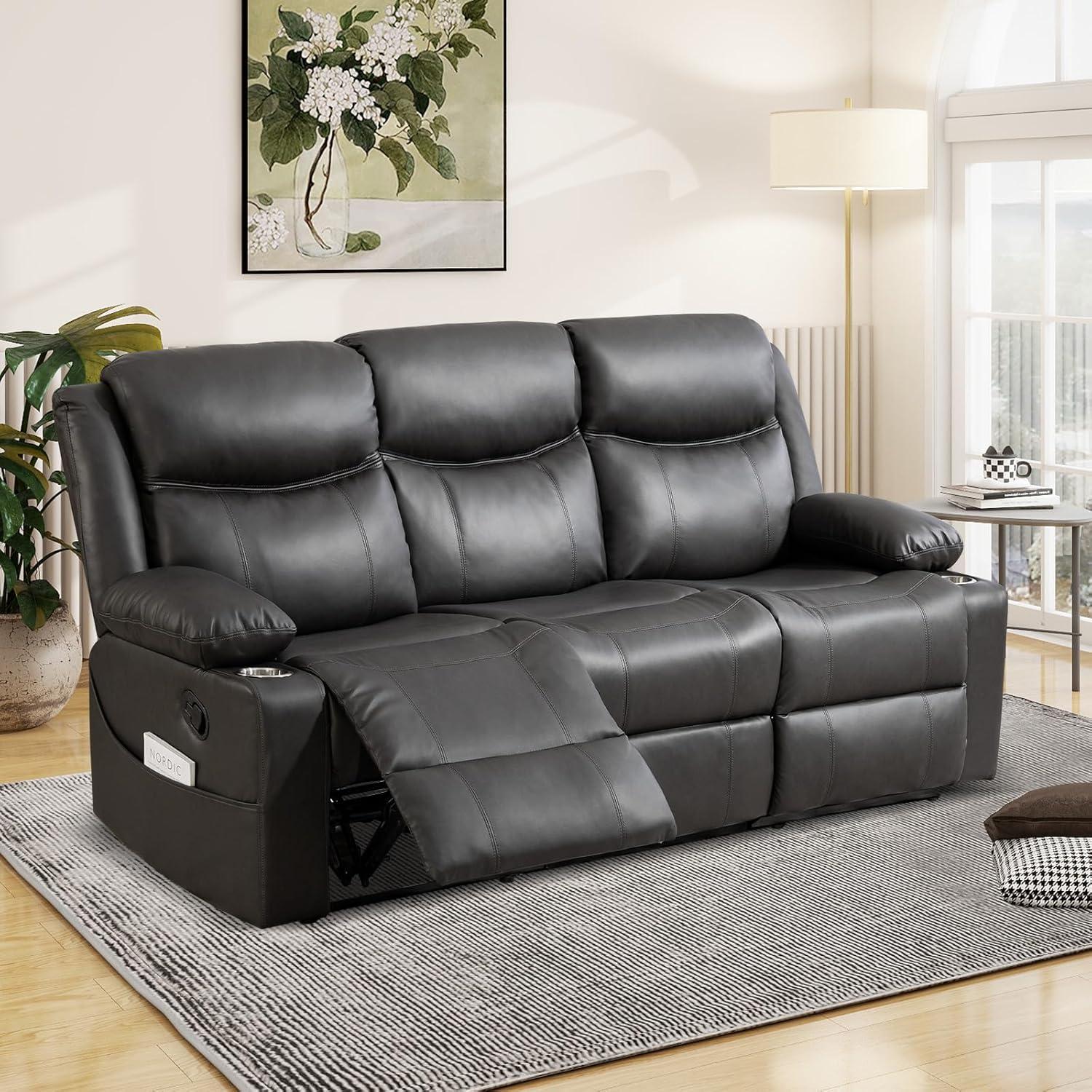 Reclining Sofa 3 Seater Manual Recliner In Your Living Room