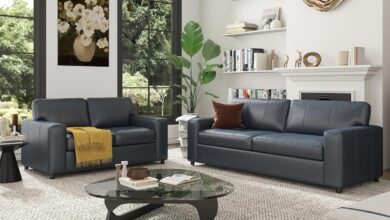 Roundhill Furniture Sakan Leather How It Fits Your Space