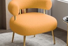 Seynar Mid Century Sherpa Boucle Chair Your Small Spot