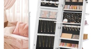 Songmics 360 Swivel Mirrored Jewelry Cabinet You Spin It