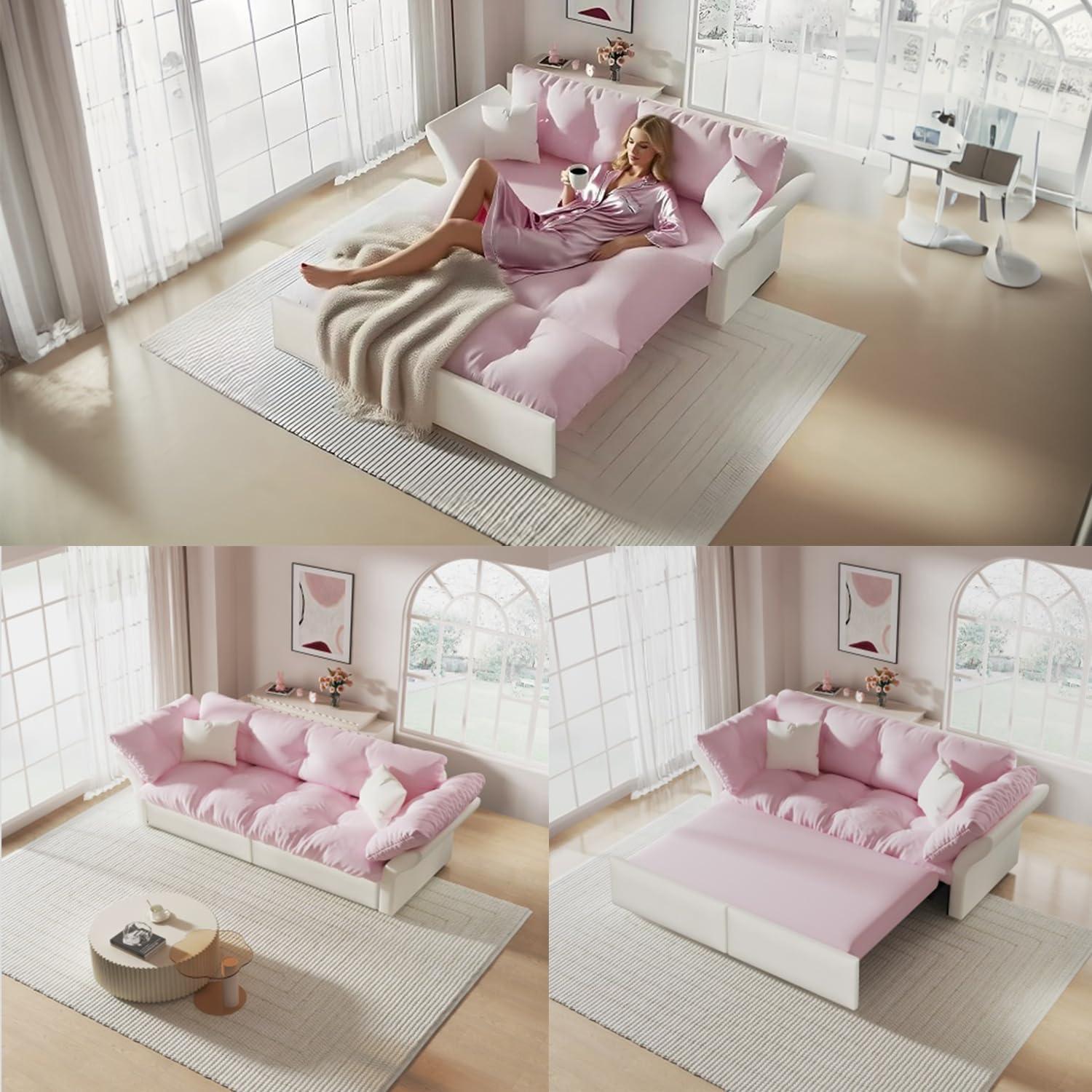Suhynin 748 Velvet Pull Out Sofa Bed When You Host Guests