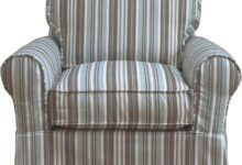 The Hamptons Collection 36″ Blue & Grey Rocker for Your Nook