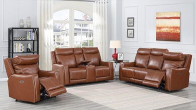 Ubgo 3 Piece Leather Power Recliner Set For Your Space
