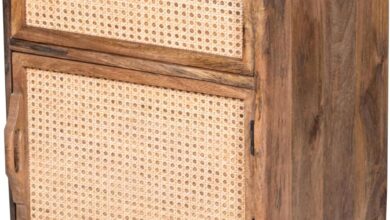 Urban Port Mia 23 Inch Nightstand Holds Your Bedside Items