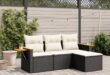 Vidaxl 4 Piece Outdoor Garden Sofa Set Your Balcony Nook
