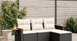 Vidaxl 4 Piece Outdoor Garden Sofa Set Your Balcony Nook
