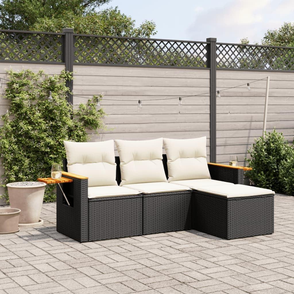 Vidaxl 4 Piece Outdoor Garden Sofa Set Your Balcony Nook
