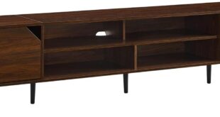 Walker Edison Nora Modern Minimal TV Stand in Your Space