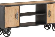 Youuihom TV Stand Industrial Style — fits your room’s flow