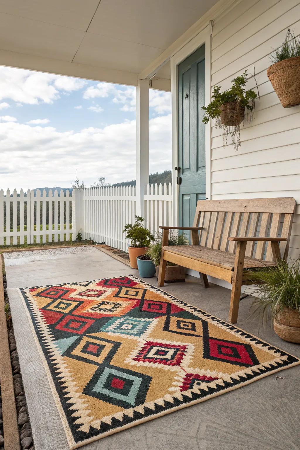 Geometric patterns offer a contemporary vibe that refreshes any space.