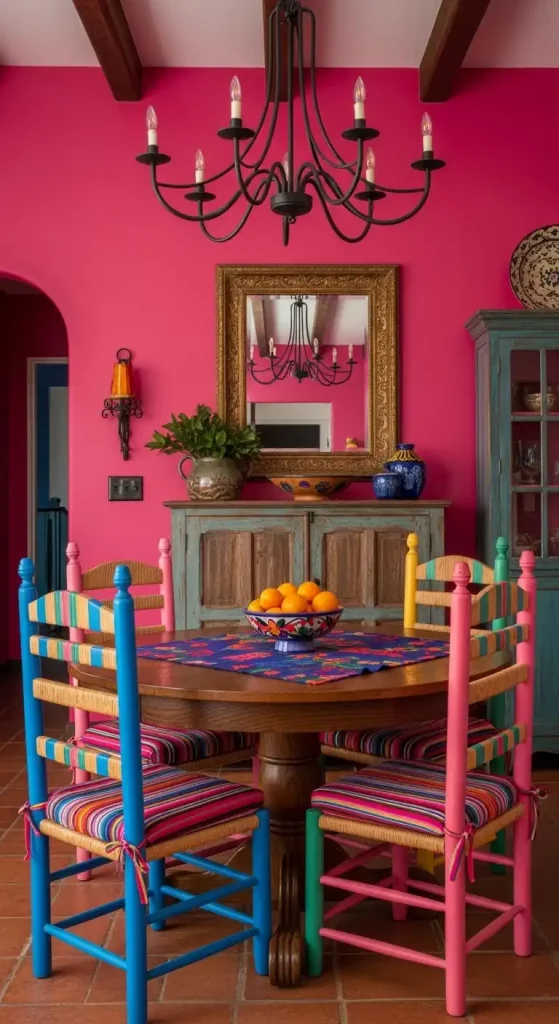 mexican home decor with Bold Color Palette