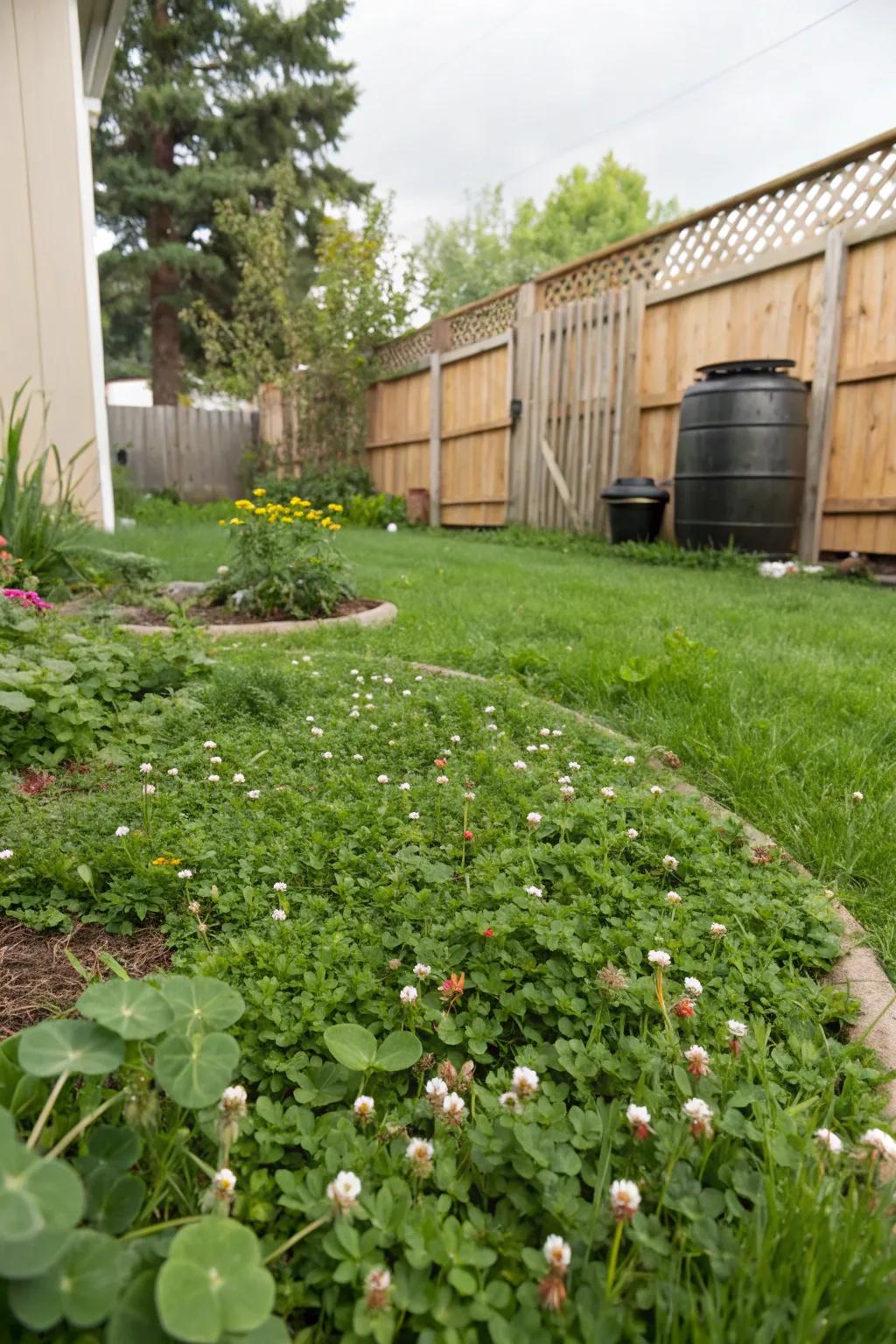 Eco-friendly clover lawns are a smart choice for sustainable gardening.