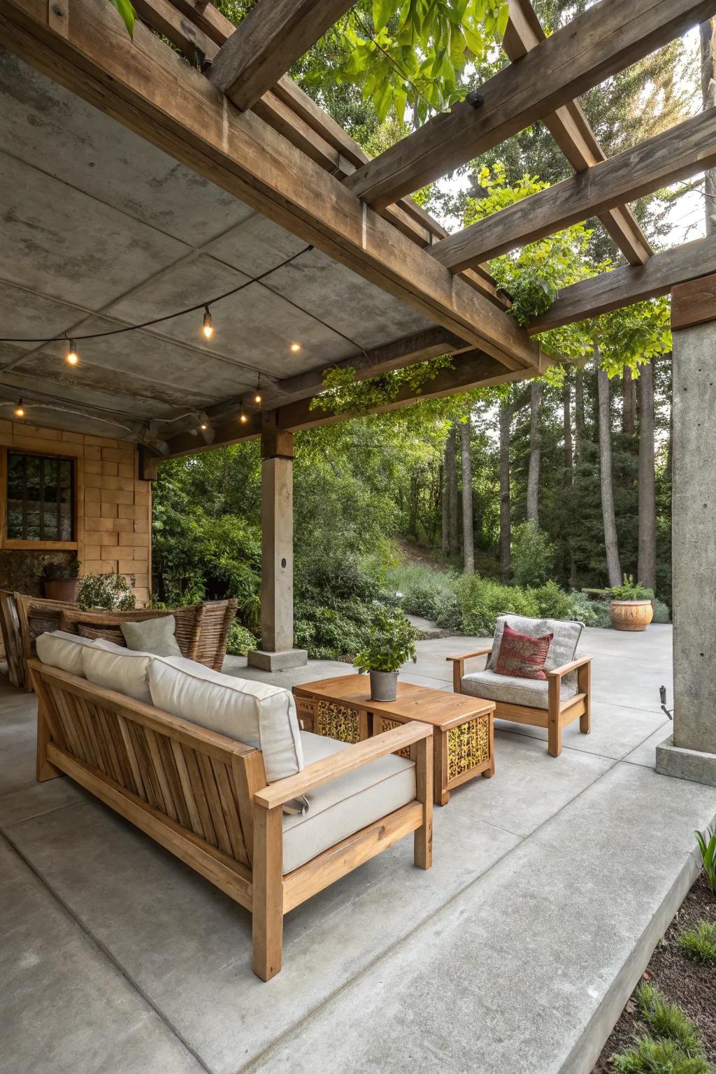 Rustic charm creating a cozy atmosphere.