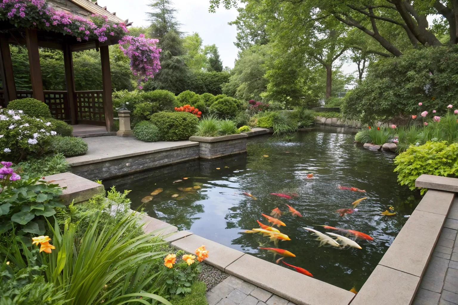 17+ Beautiful Raised Koi Pond Designs for Your Garden 17+ Beautiful Raised Koi Pond Designs for Your Garden