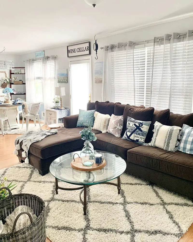 Dark Brown Couch Living Room Ideas