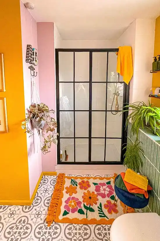 Colorful Patterned Bath Mats