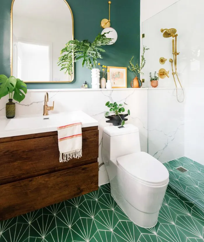 Teal Floor Tile Dream