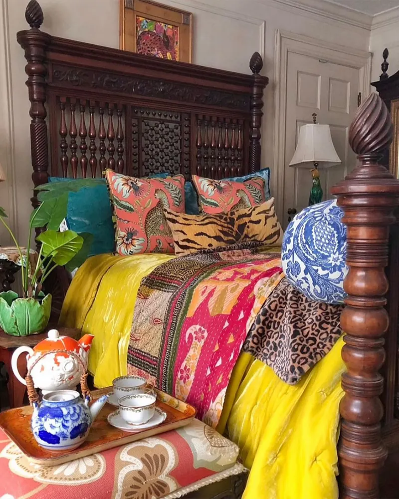 Earthy Tones in Boho Bedroom