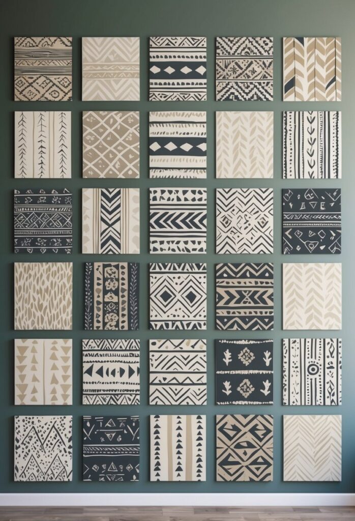 Neutral Tribal Design Wallpaper