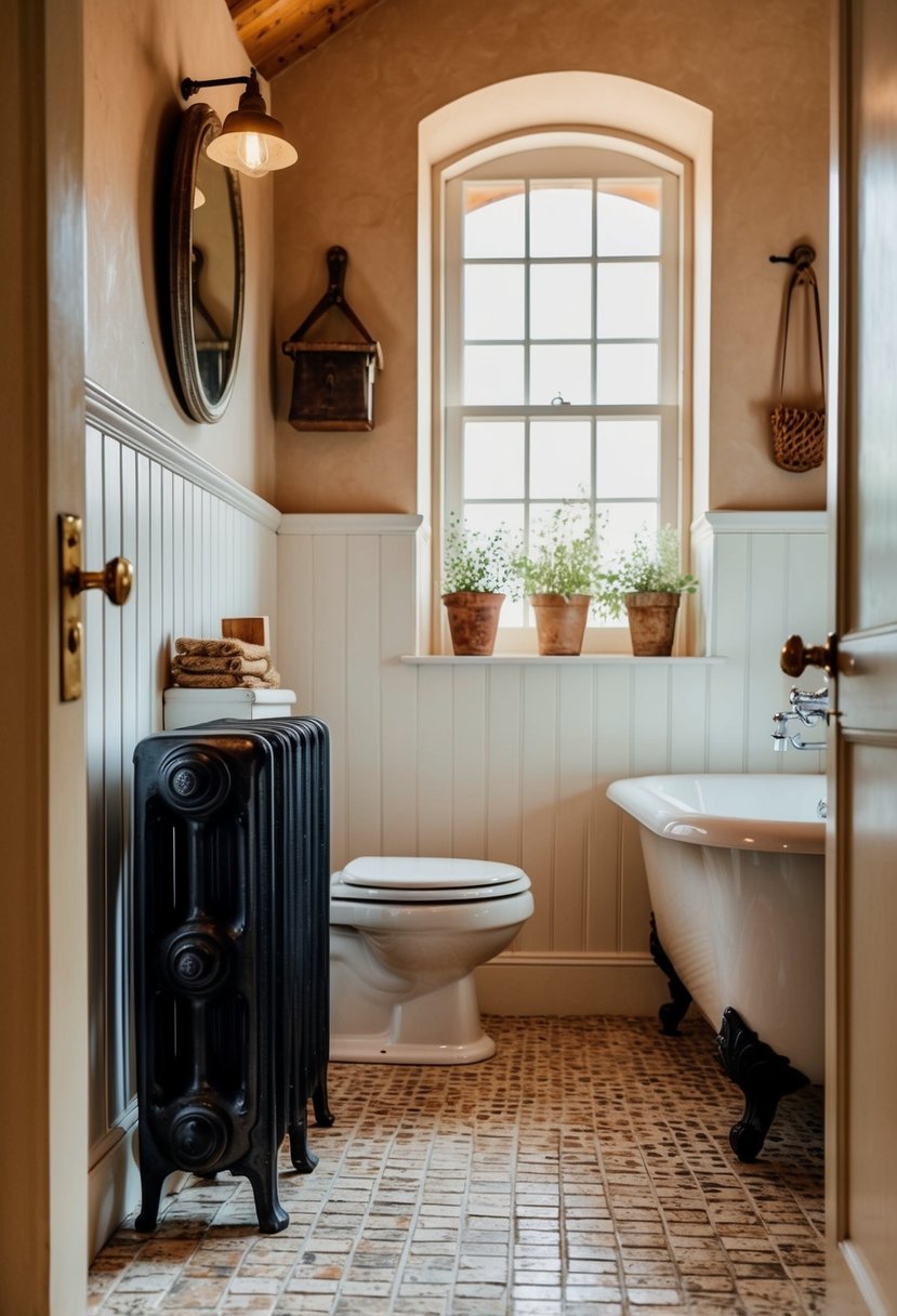 A cozy cottage bathroom with <a href=