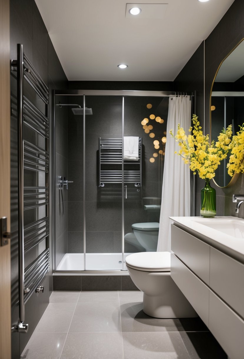A stylish ensuite with a Vitra Eames hang-it-all, Scandinavian design, and 31 decor ideas
