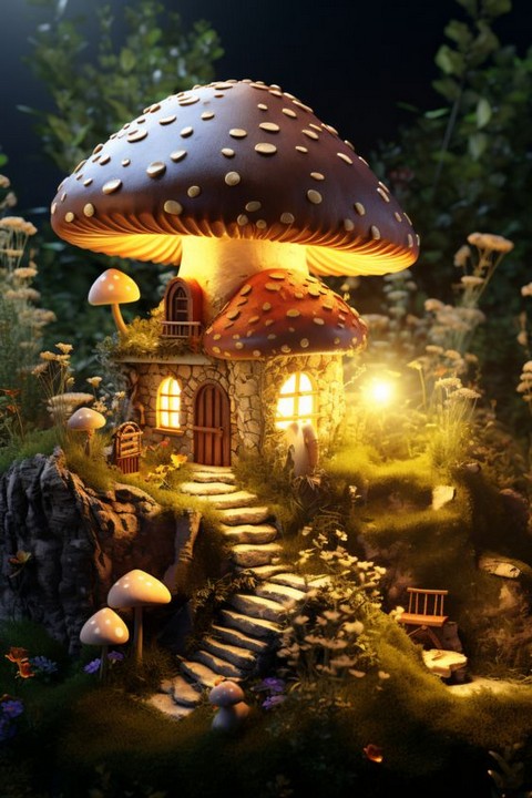 Mystical Mushroom Garden