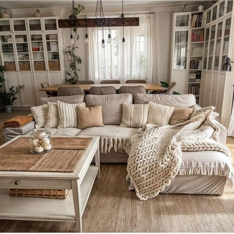 Pastel and earthy tones in a Cottagecore styled room