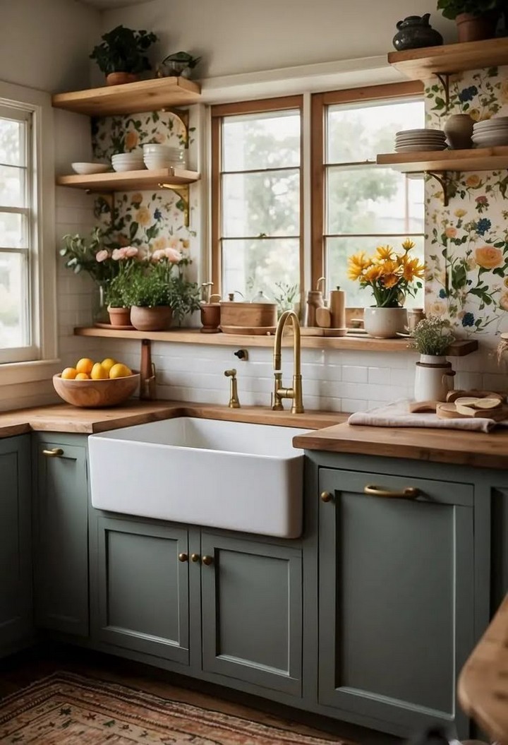 Modern kitchen window treatments